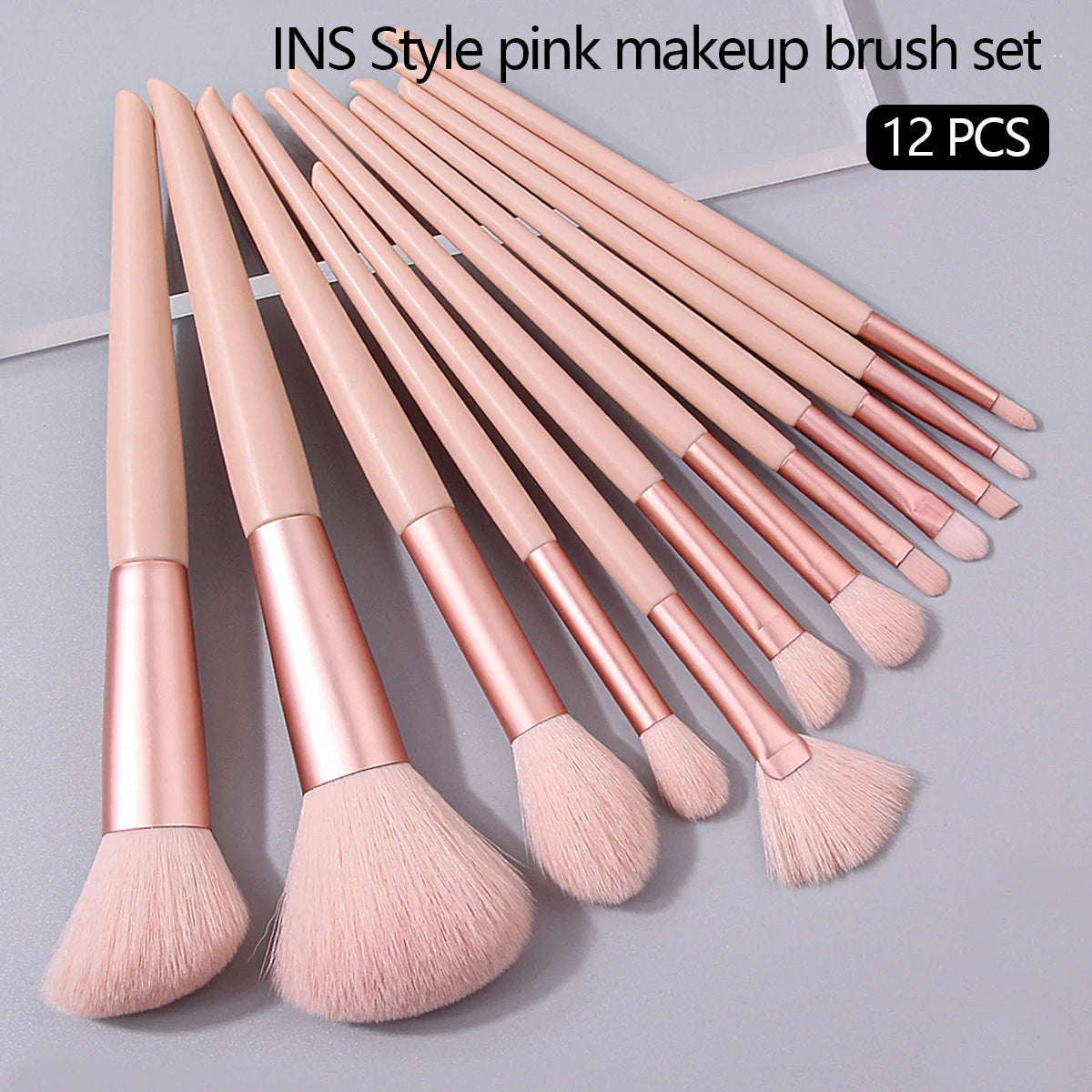 12Pcs Pink Makeup Set