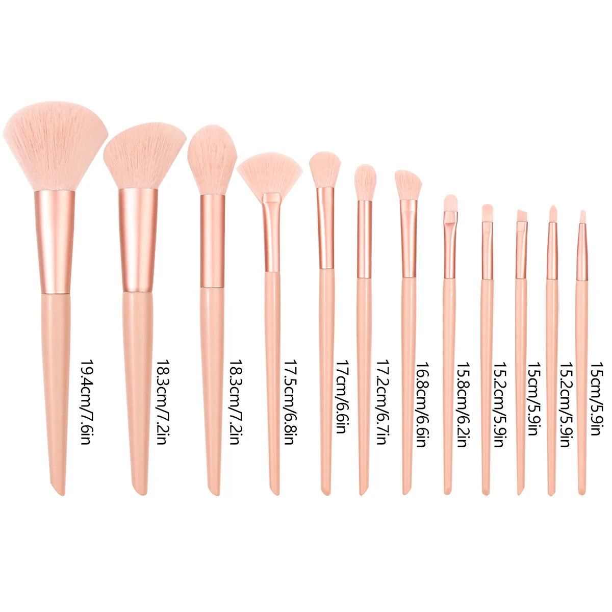 12Pcs Pink Makeup Set