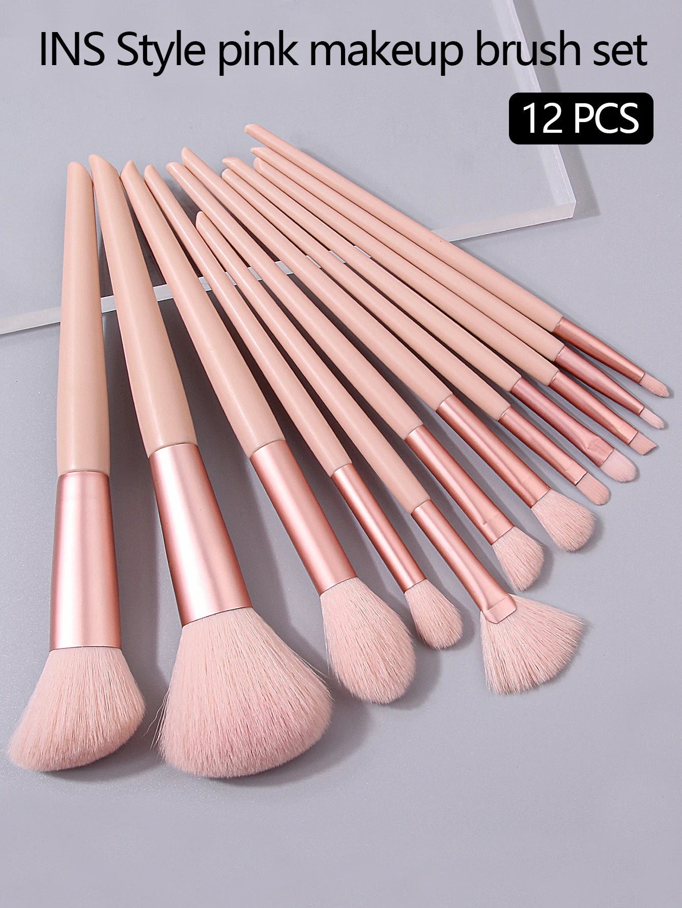 12Pcs Pink Makeup Set