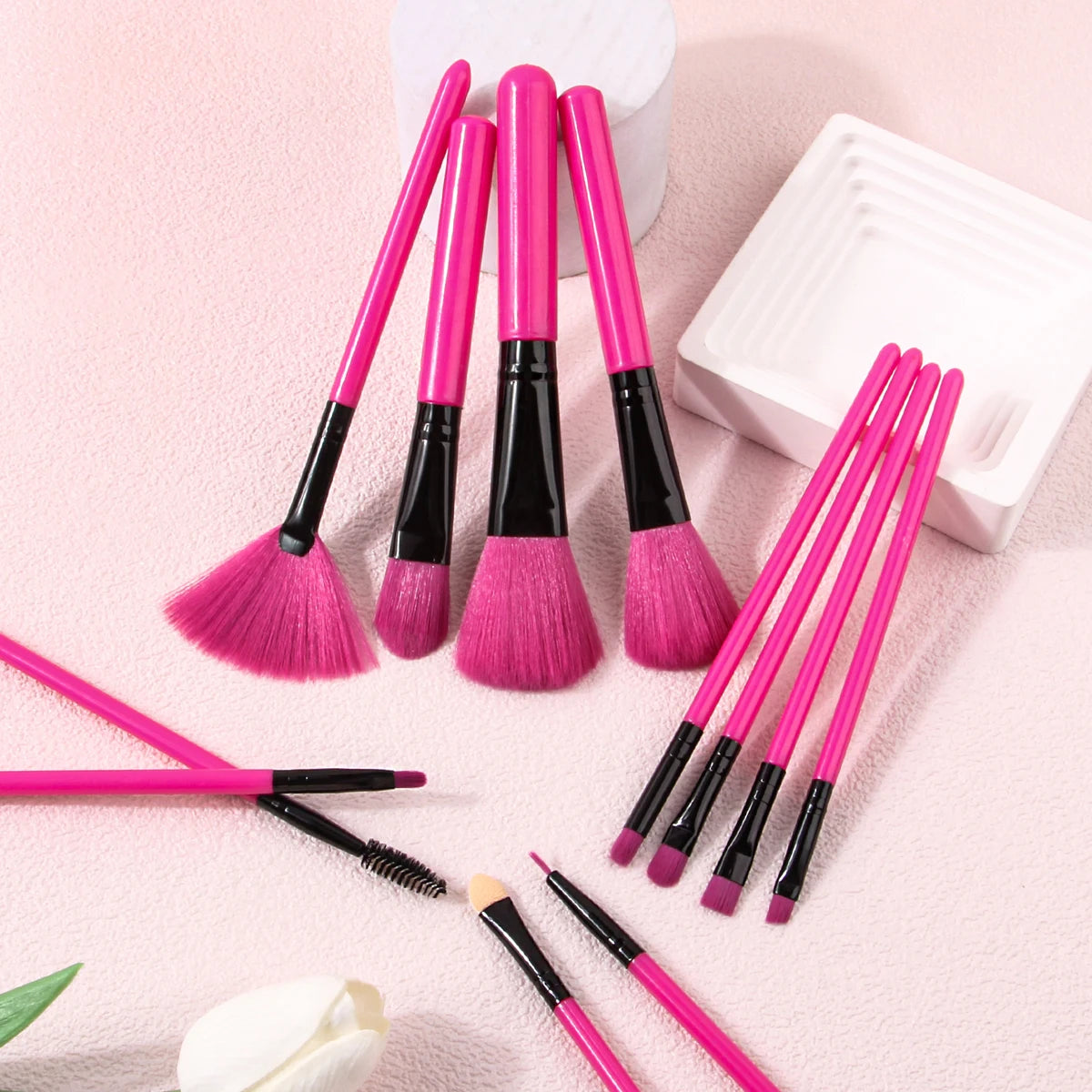 12Pcs Pink Makeup Set