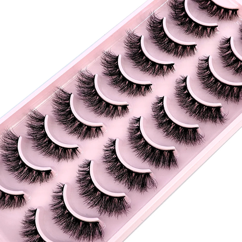 10 Pairs Fake Eyelashes Handmade