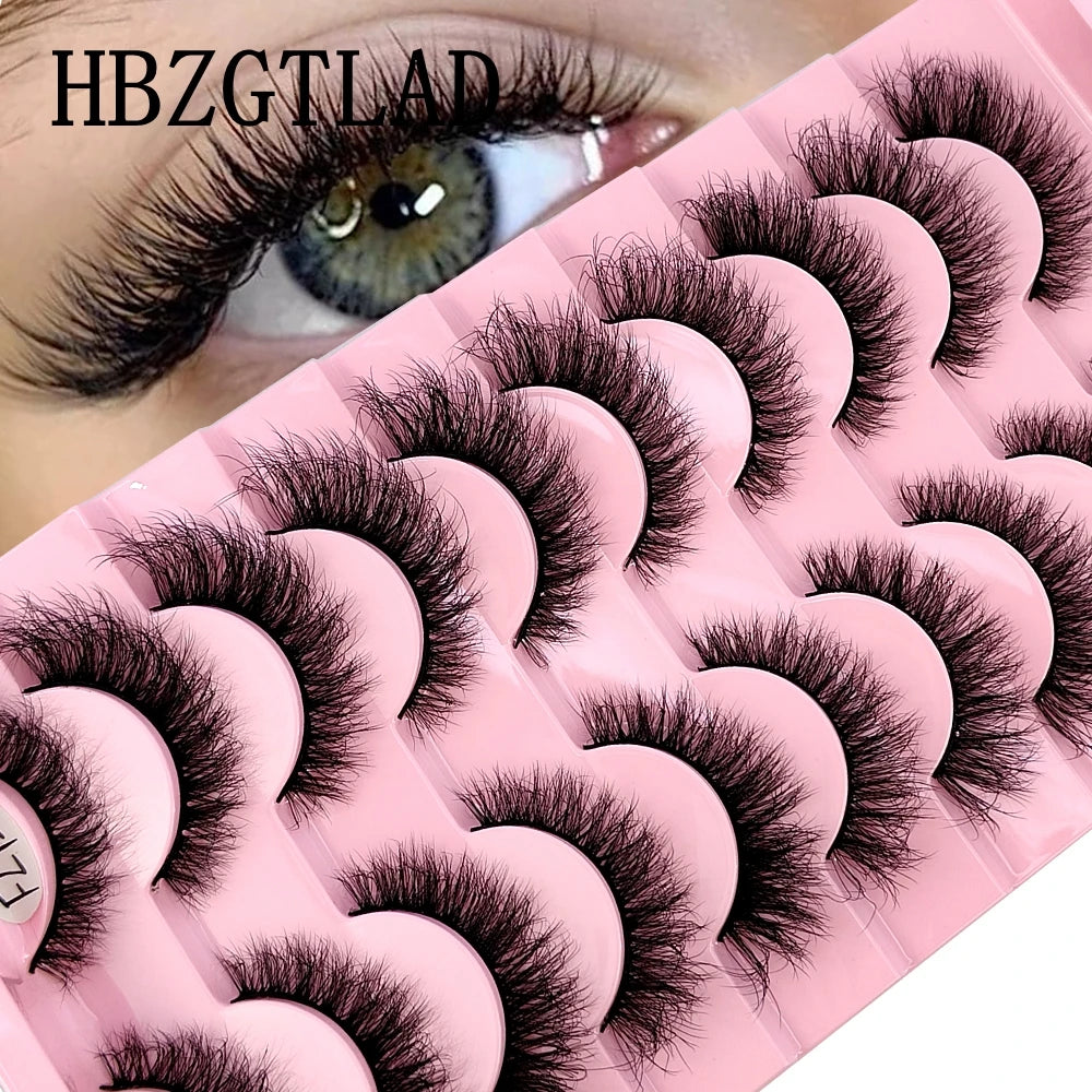 10 Pairs Fake Eyelashes Handmade