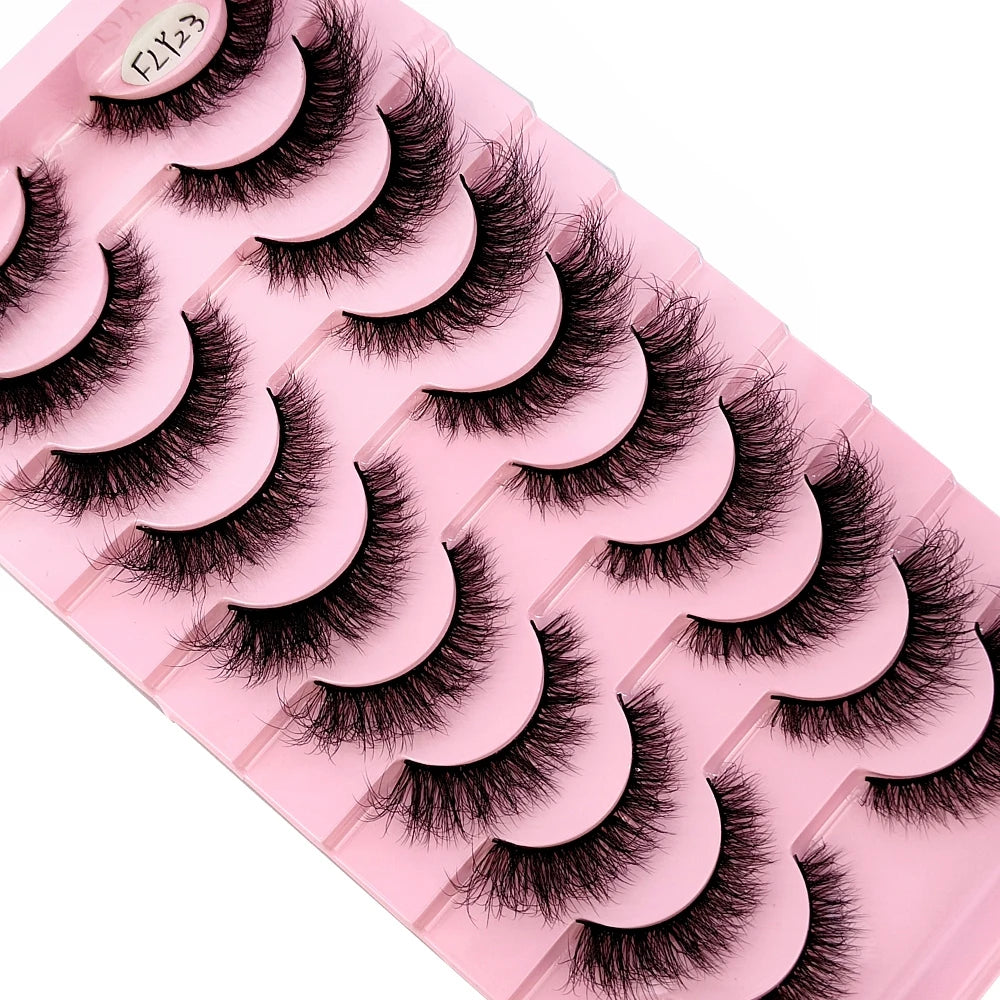 10 Pairs Fake Eyelashes Handmade