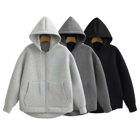 Zip-up. Hoodie