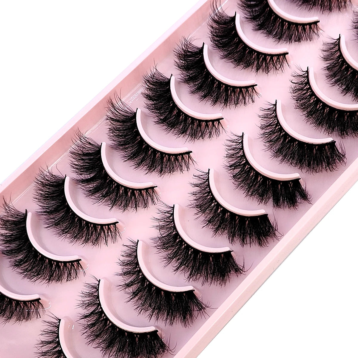 10 Pairs Fake Eyelashes Handmade