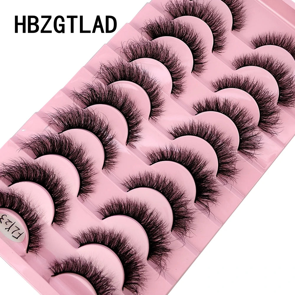 10 Pairs Fake Eyelashes Handmade
