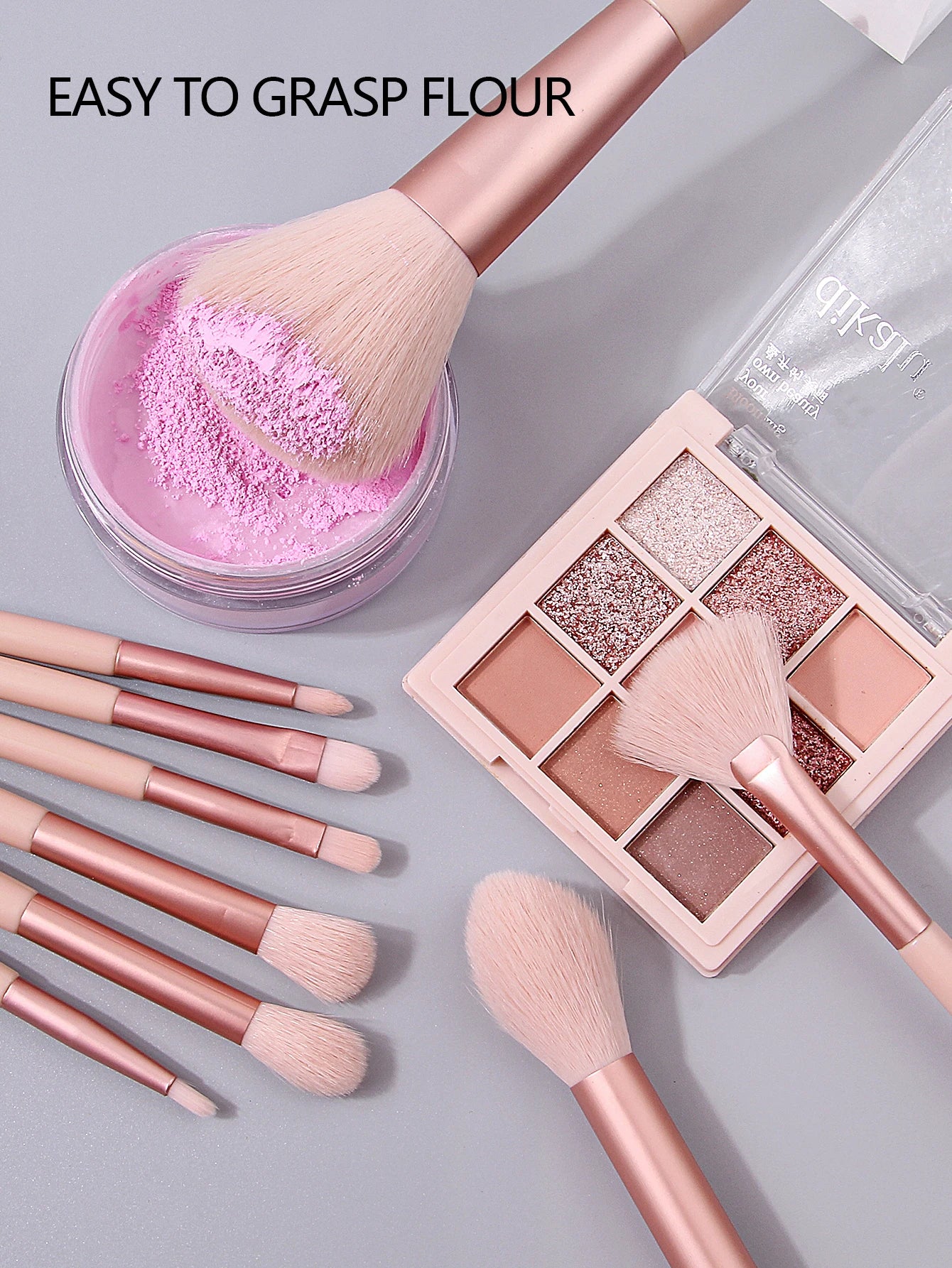 12Pcs Pink Makeup Set