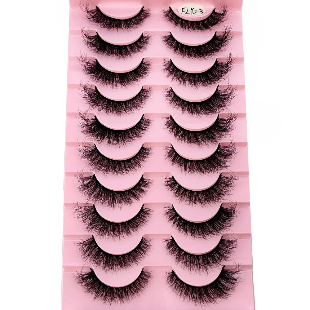 10 Pairs Fake Eyelashes Handmade
